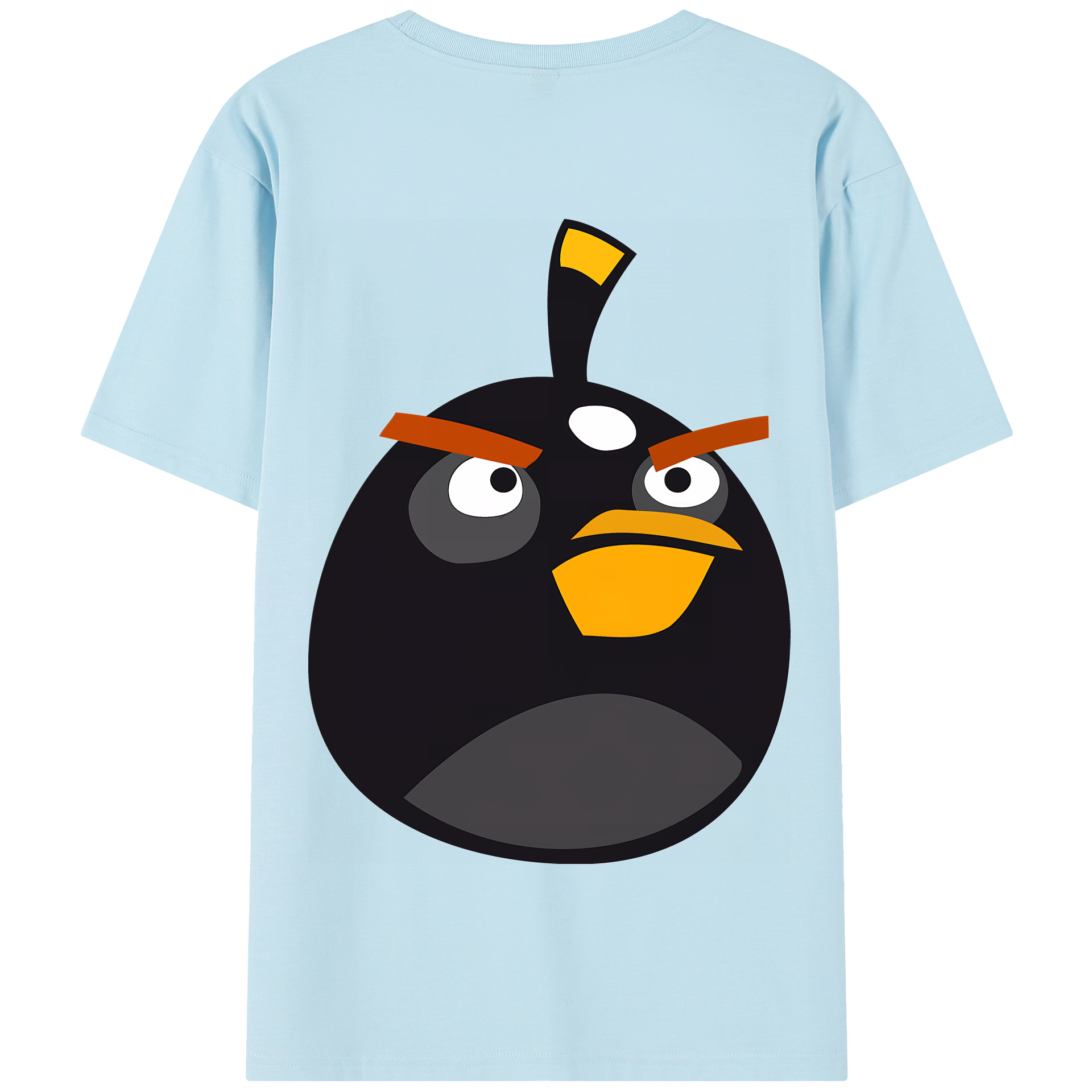 （画像用） Angry Birds アングリーバード 綿100％半袖Tシャツ（背面プリント）